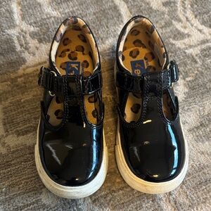 Kids Keds Black Patent Leather Shoes